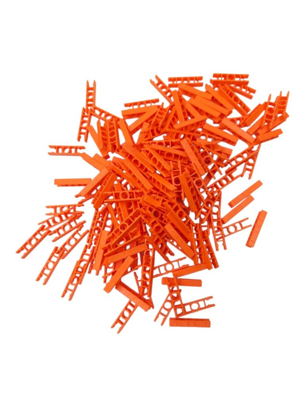 K'NEX Orange 2-way Straight / Ladder Connector OEM 150 Piece Lot Classic Size